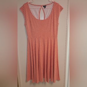 TORRID women's polka dot dress 0x midi retro look! 💋